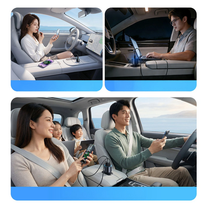 Incarcator Auto Orico HyperDrive, 165W, 5A, 1 x USB-A - 2 x USB-C, Negru