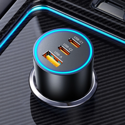 Incarcator Auto Orico HyperDrive, 165W, 5A, 1 x USB-A - 2 x USB-C, Negru