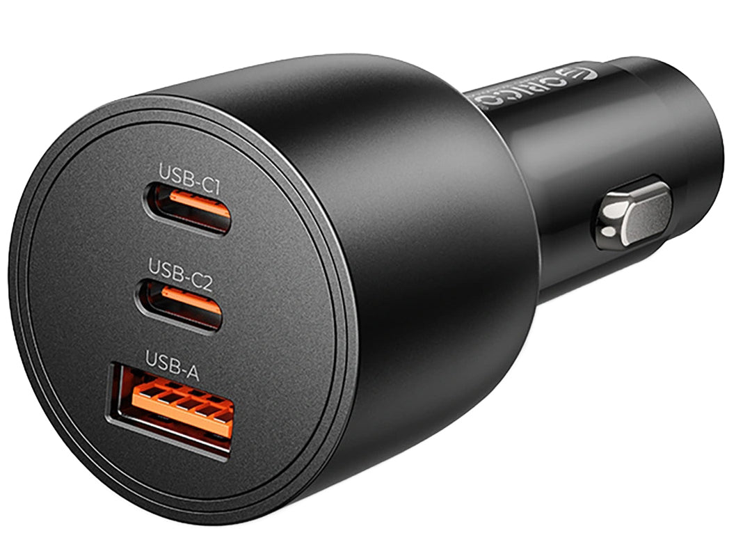 Incarcator Auto Orico PowerLink, 165W, 5A, 1 x USB-A - 2 x USB-C, Negru