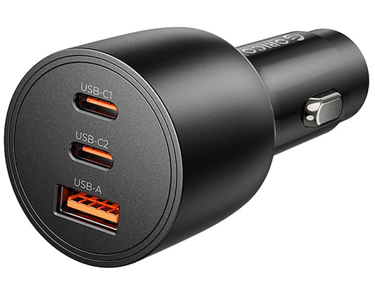 Incarcator Auto Orico PowerLink, 165W, 5A, 1 x USB-A - 2 x USB-C, Negru