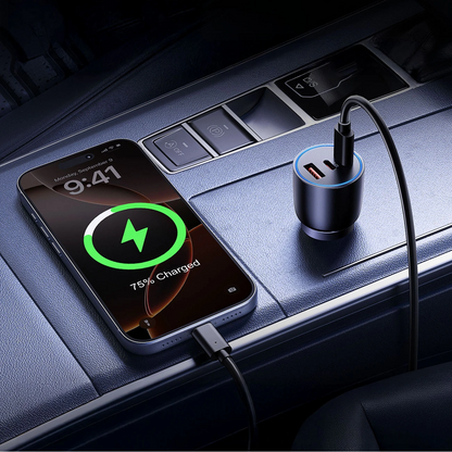 Incarcator Auto Orico PowerLink, 165W, 5A, 1 x USB-A - 2 x USB-C, Negru