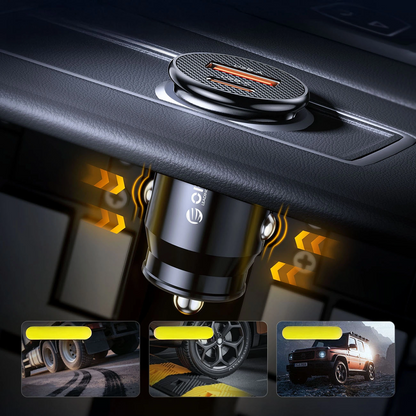 Incarcator Auto Orico PowerMini, 30W, 3A, 1 x USB-A - 1 x USB-C, Negru