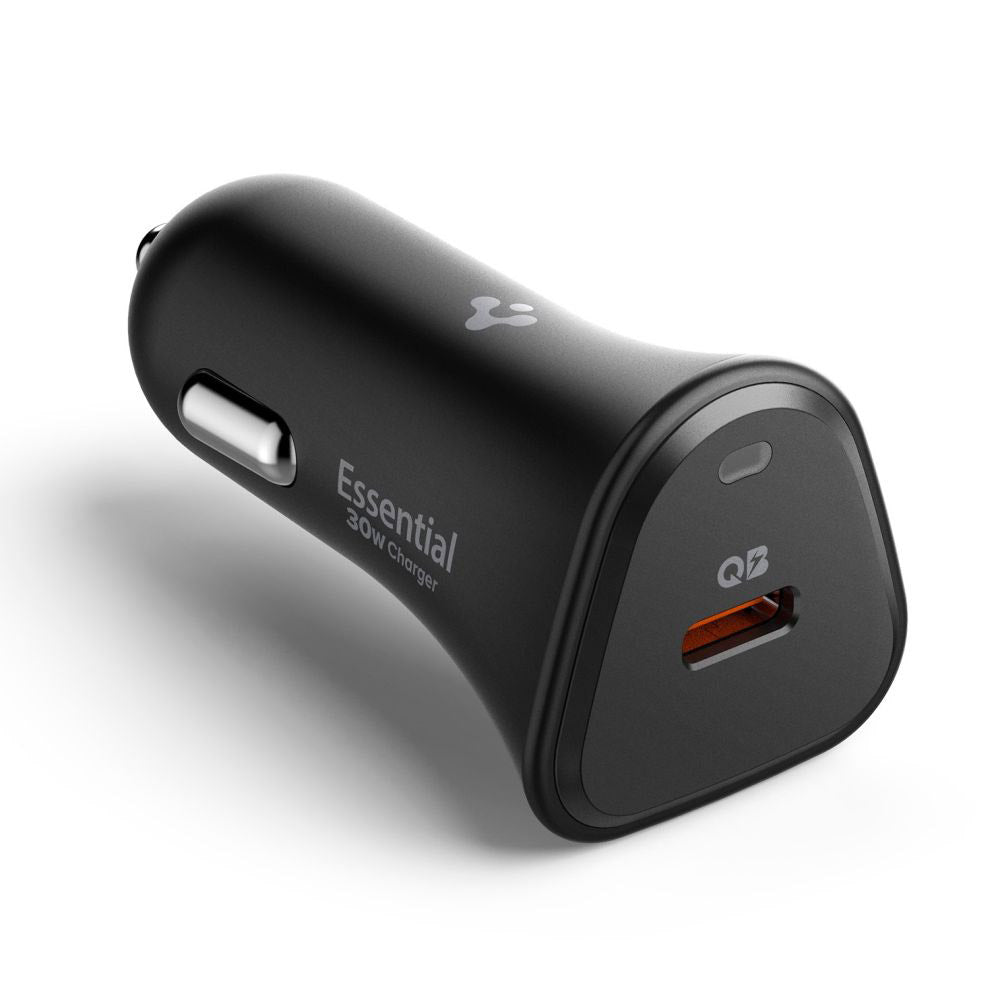 Incarcator Auto Spigen EV301 Essential, 30W, 3A, 1 x USB-C, Negru