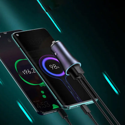 Incarcator Auto Techsuit C3 RescueVolt, 48W, 3A, 1 x USB-A - 1 x USB-C, Gri