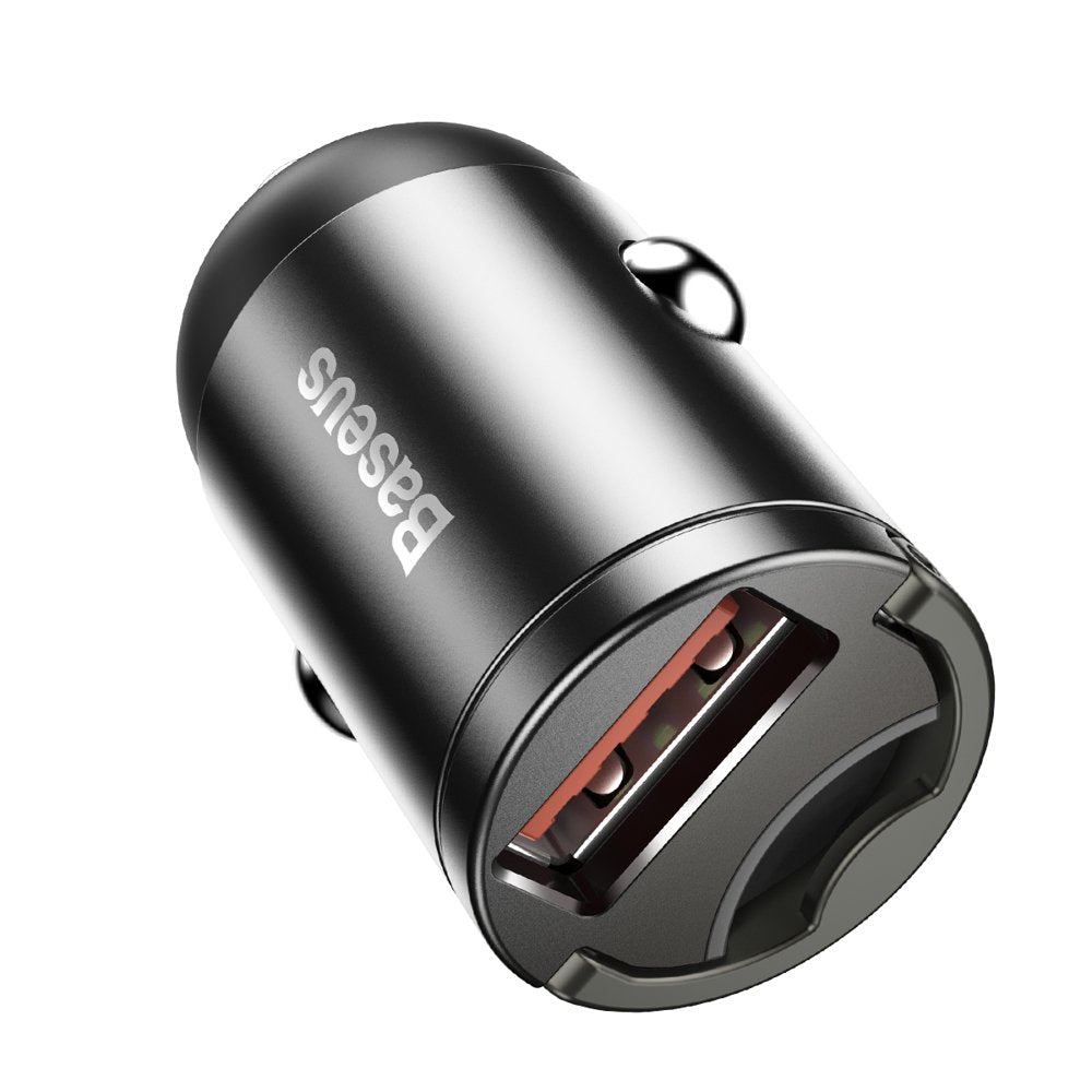 Incarcator Auto Baseus Star Mini, 30W, 3A, 1 x USB-A, Gri VCHX-A0G