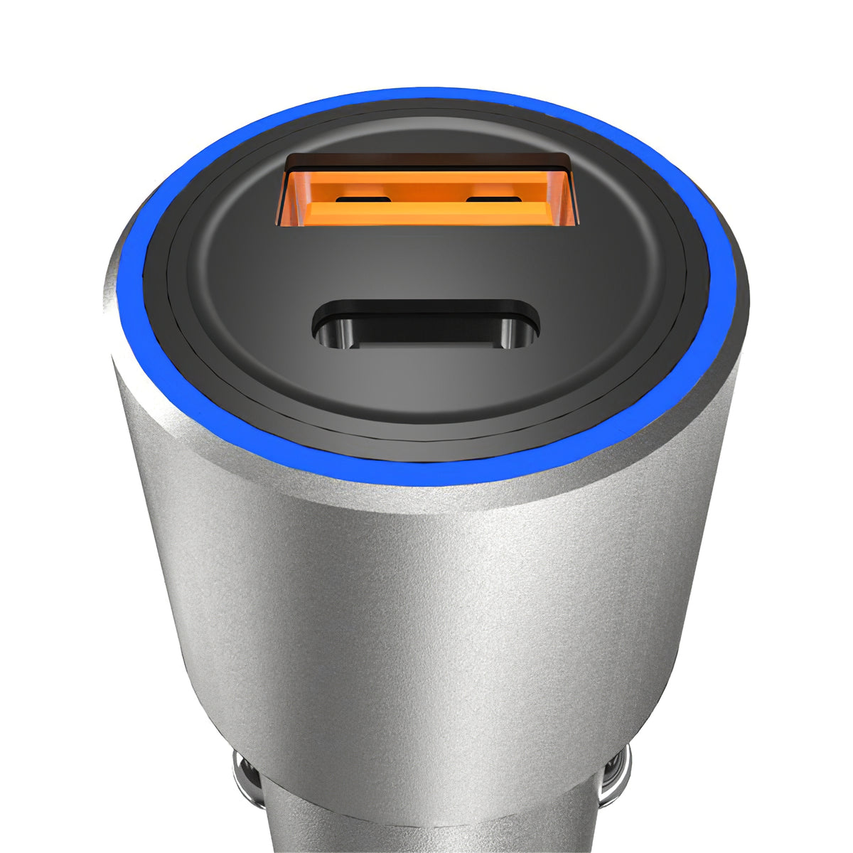 Incarcator Auto Dudao R4PQ, 22.5W, 3A, 1 x USB-A - 1 x USB-C, Gri