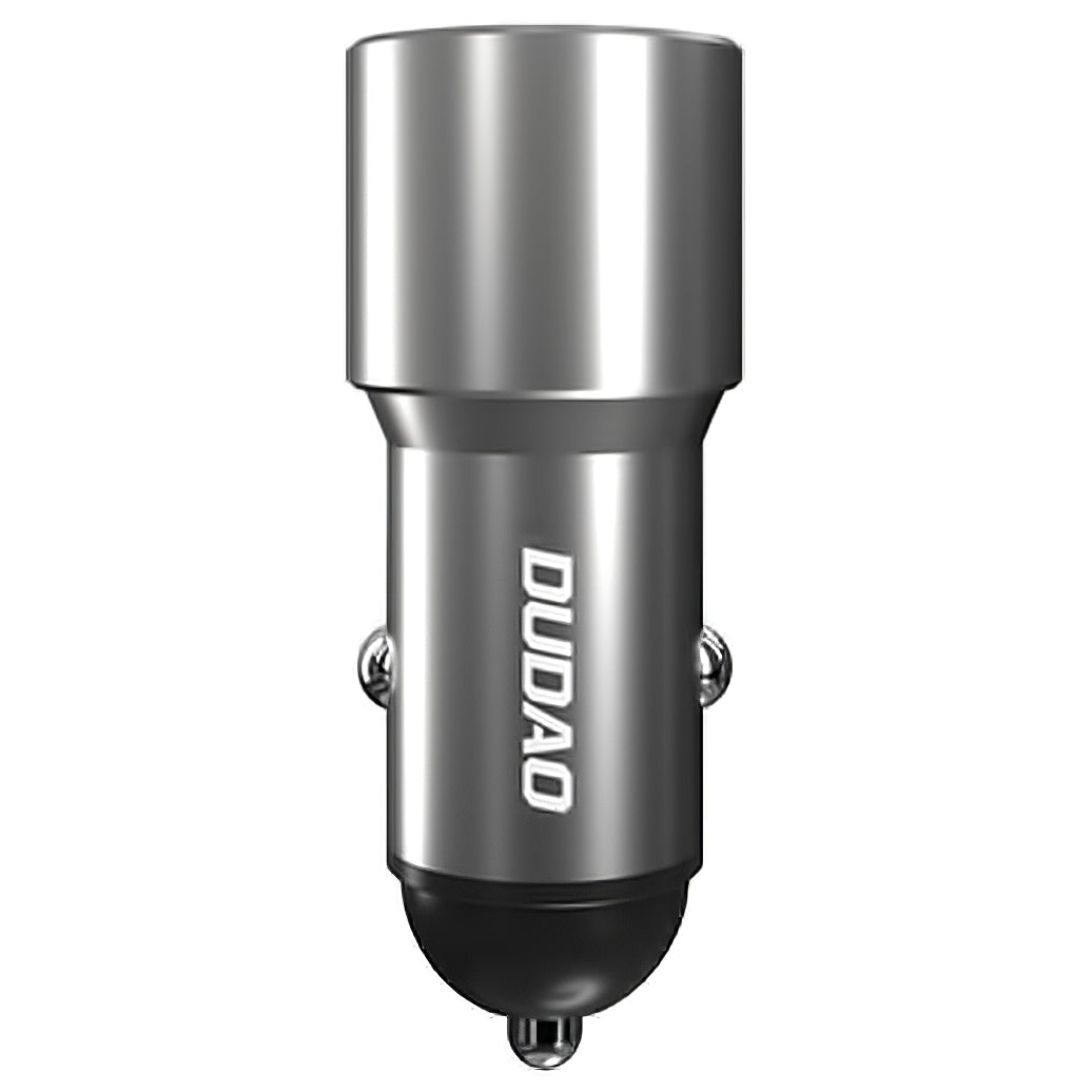 Incarcator Auto Dudao R4PQ, 22.5W, 3A, 1 x USB-A - 1 x USB-C, Gri