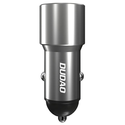 Incarcator Auto Dudao R4PQ, 22.5W, 3A, 1 x USB-A - 1 x USB-C, Gri