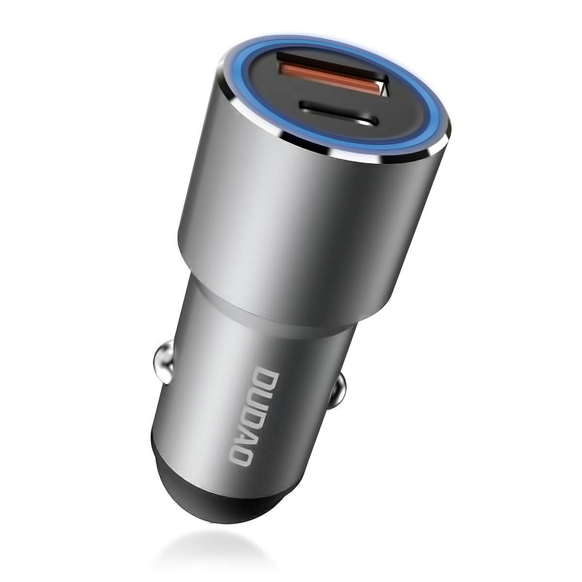 Incarcator Auto Dudao R4PQ, 22.5W, 3A, 1 x USB-A - 1 x USB-C, Gri
