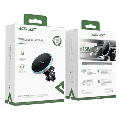 Incarcator Auto Wireless Acefast D3, 15W, 1.67A, Argintiu