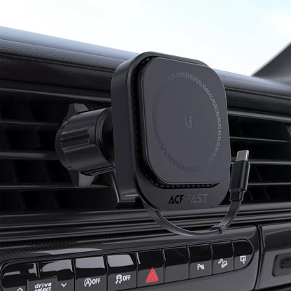 Incarcator Auto Wireless Acefast D32, 15W, 1.67A, Negru