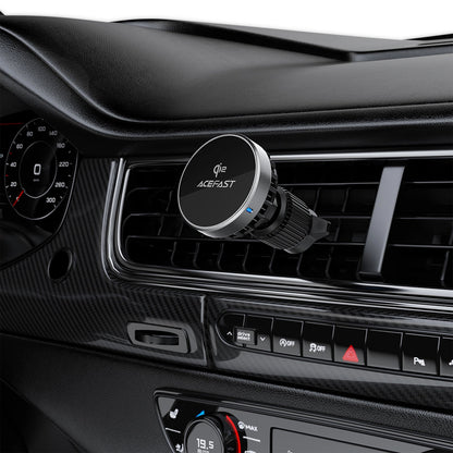 Incarcator Auto Wireless Acefast D40, 15W, 1.67A, Gri