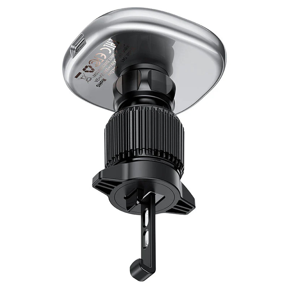 Incarcator Auto Wireless Acefast D41, 15W, 1.67A, Argintiu