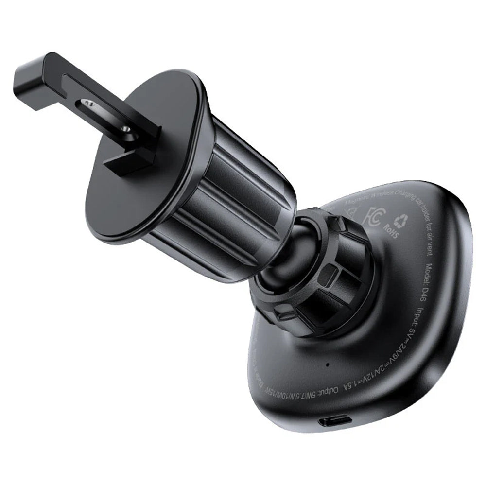 Incarcator Auto Wireless Acefast D46, 15W, 1.67A, Negru