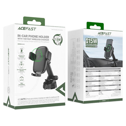 Incarcator Auto Wireless Acefast D49, 15W, 1.67A, Negru