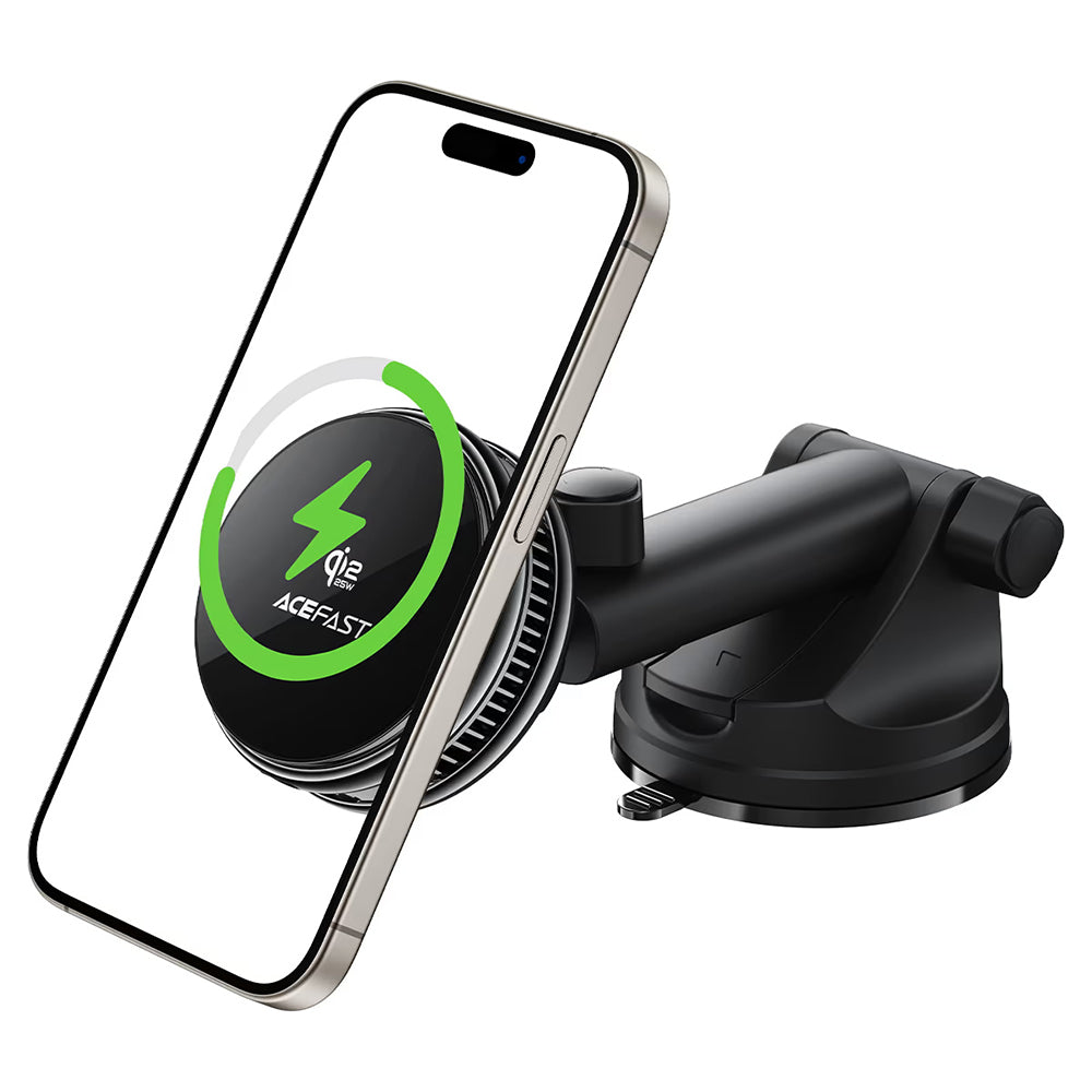 Incarcator Auto Wireless Acefast D67, 25W, Negru