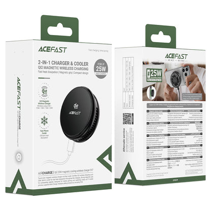 Incarcator Retea Wireless Acefast E47 2in1, 25W, Negru