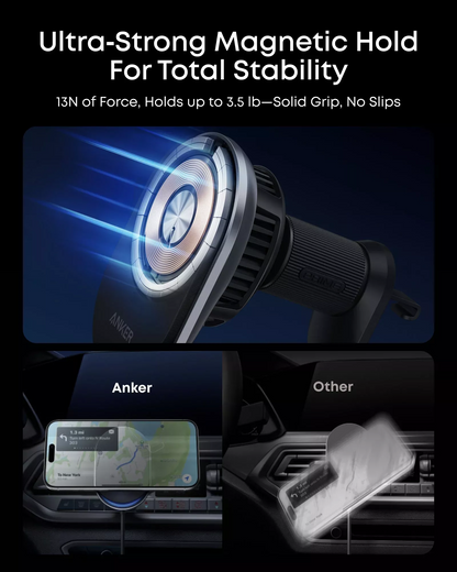 Incarcator Auto Wireless Anker Prime MagGo AirCool, 25W, Negru B2933H11
