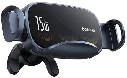 Incarcator Auto Wireless Baseus LightChaser, 15W, 1.67A, Negru, Resigilat C40355901111-00