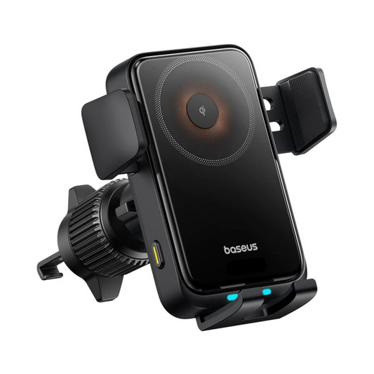 Incarcator Auto Wireless Baseus Wisdom Pro Vent, 15W, 1.67A, Negru, Resigilat C40381501123-00