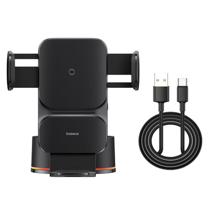 Incarcator Auto Wireless Baseus Wisdom Dash, 15W, 1.67A, Negru C40344901113-Z1