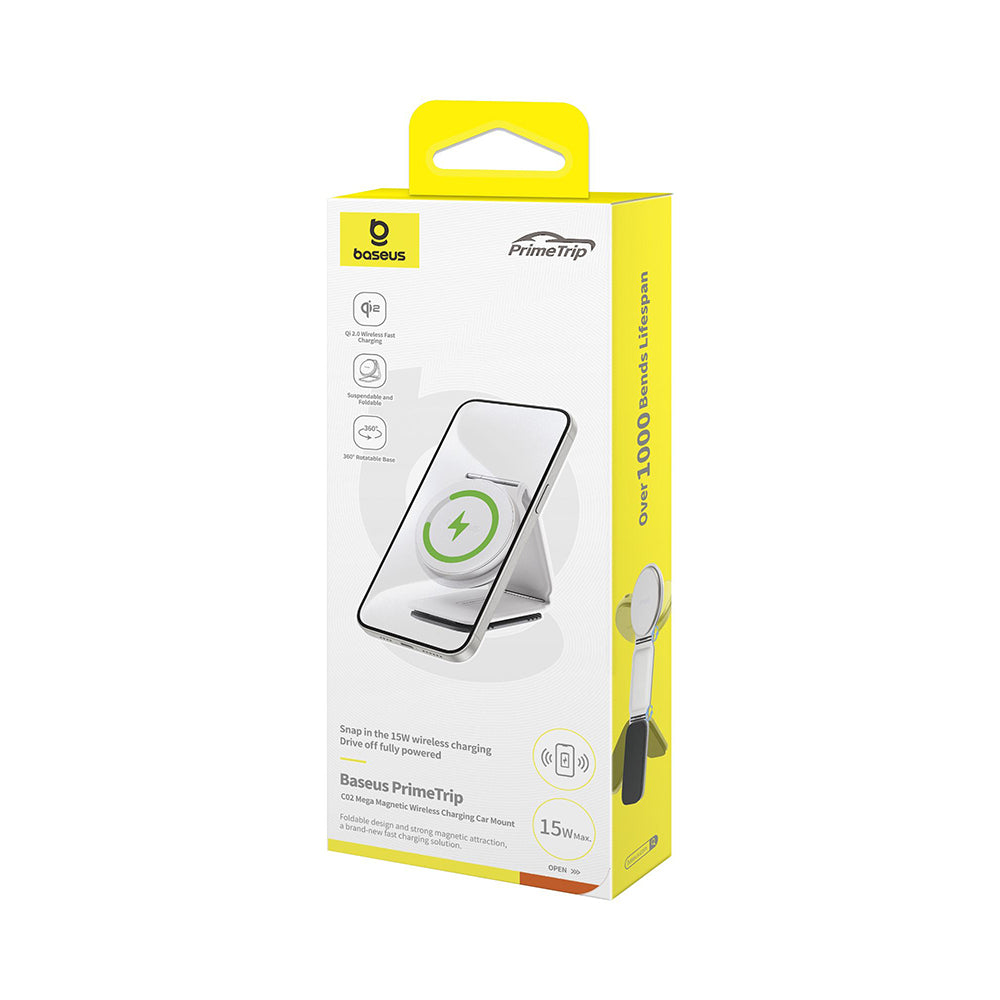 Incarcator Auto Wireless Baseus PrimeTrip C02, 15W, 1.67A, Argintiu C40169003211-00