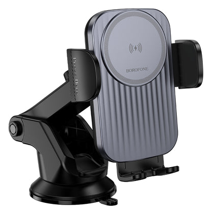 Incarcator Auto Wireless Borofone BH222 Leading, 15W, 1.67A, Negru