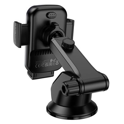 Incarcator Auto Wireless Borofone BH222 Leading, 15W, 1.67A, Negru