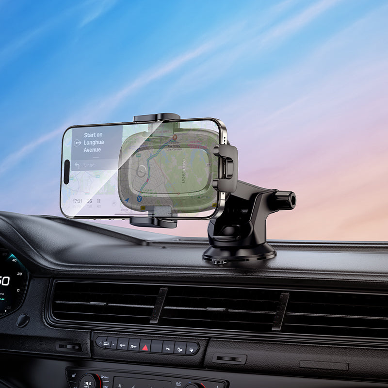 Incarcator Auto Wireless Borofone BH223 Follower, 15W, 1.67A, Negru