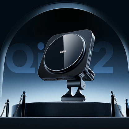 Incarcator Auto Wireless ESR HaloLock Vent, 15W, 1.67A, Negru