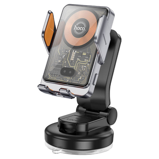 Incarcator Auto Wireless HOCO HW8, 15W, 1.67A, Negru