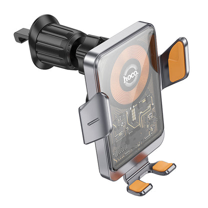 Incarcator Auto Wireless HOCO HW7, 15W, 1.67A, Negru