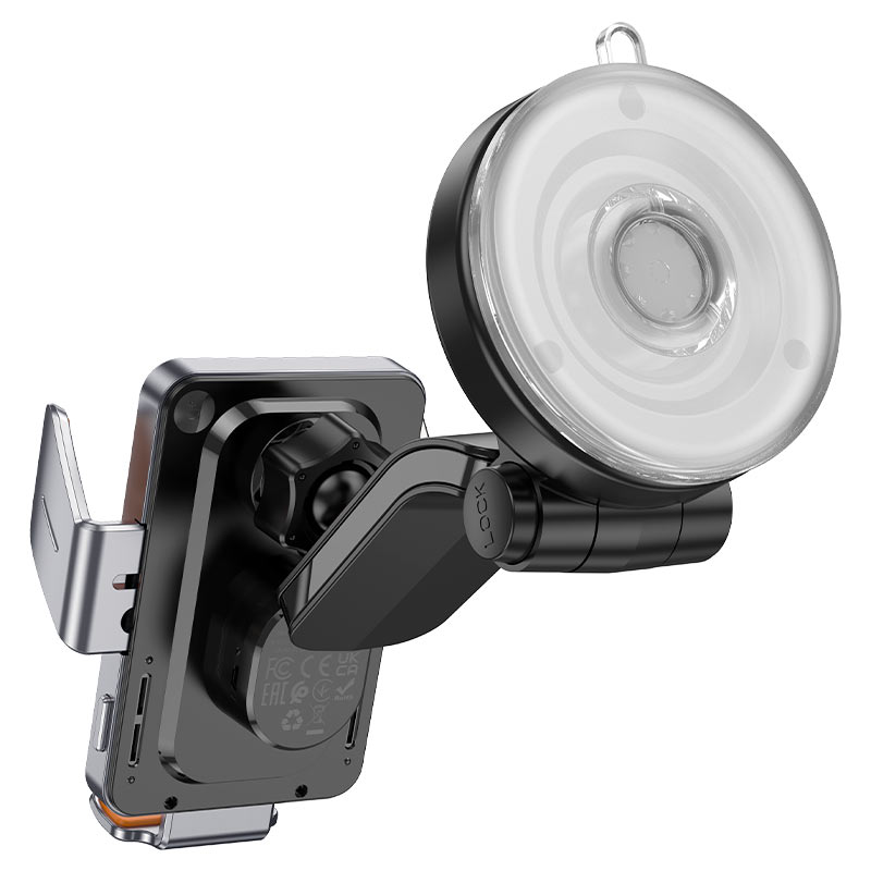 Incarcator Auto Wireless HOCO HW8, 15W, 1.67A, Negru