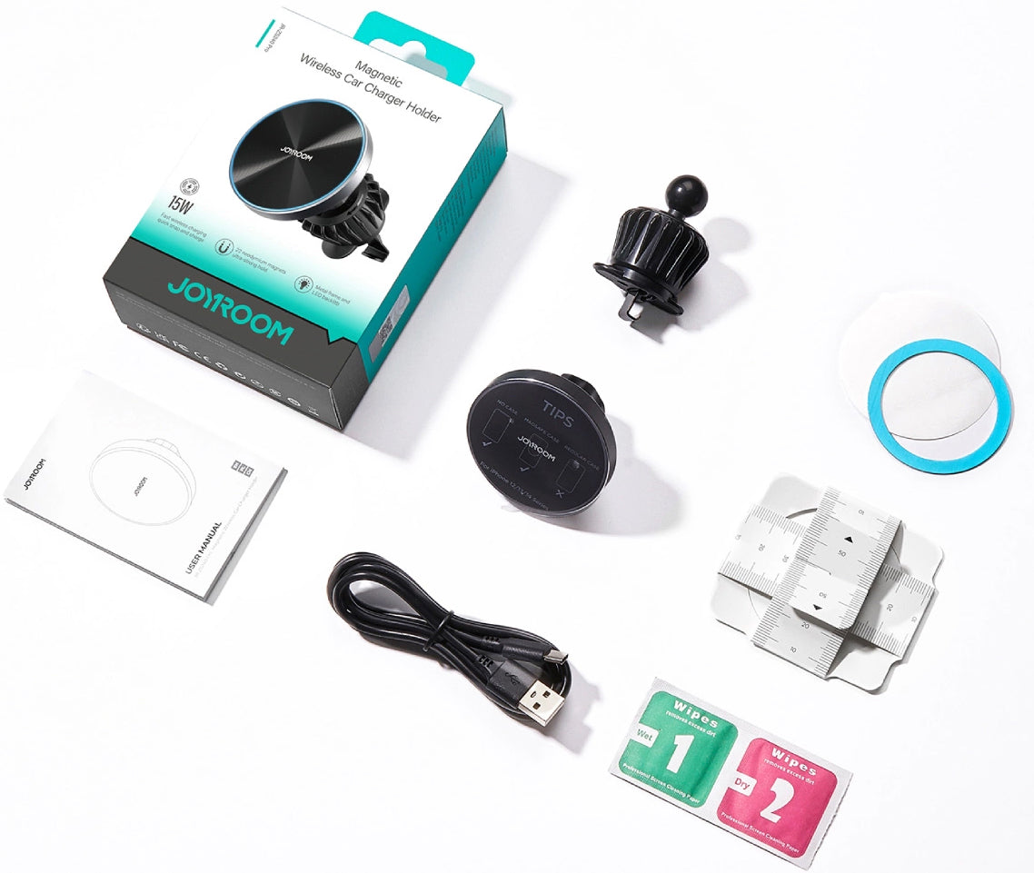 Incarcator Auto Wireless Joyroom JR-ZS240 Pro, 15W, 1.67A, Negru