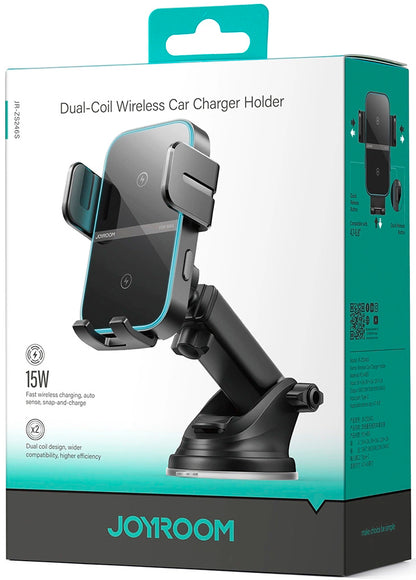 Incarcator Auto Wireless Joyroom JR-ZS246s, 15W, 1.67A, Negru