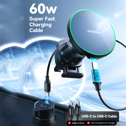 Incarcator Auto Wireless Joyroom JR-ZS412, 15W, 1.67A, Negru