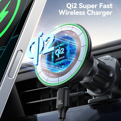 Incarcator Auto Wireless Joyroom JR-ZS412, 15W, 1.67A, Negru