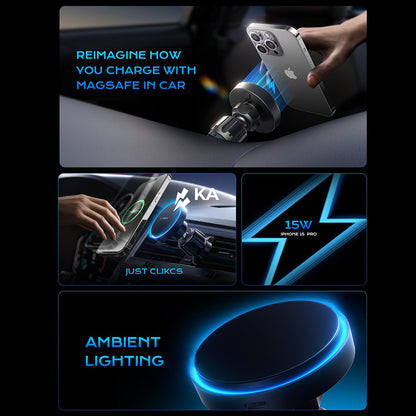 Incarcator Auto Wireless Lisen, 15W, 1.67A, Negru YL0223070007