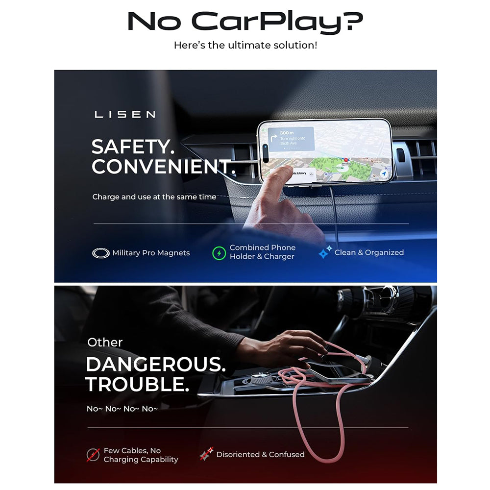 Incarcator Auto Wireless Lisen, 15W, 1.67A, Negru YL0223070007