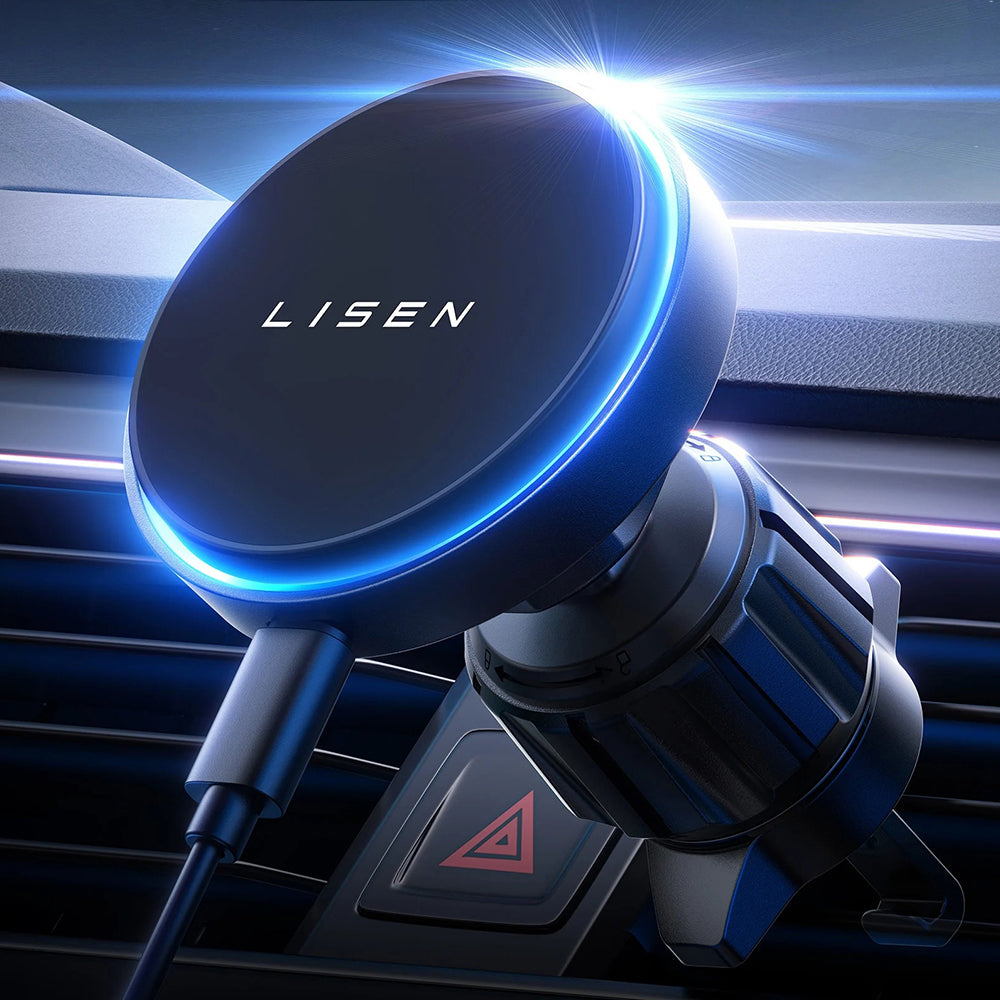 Incarcator Auto Wireless Lisen, 15W, 1.67A, Negru YL0225070006