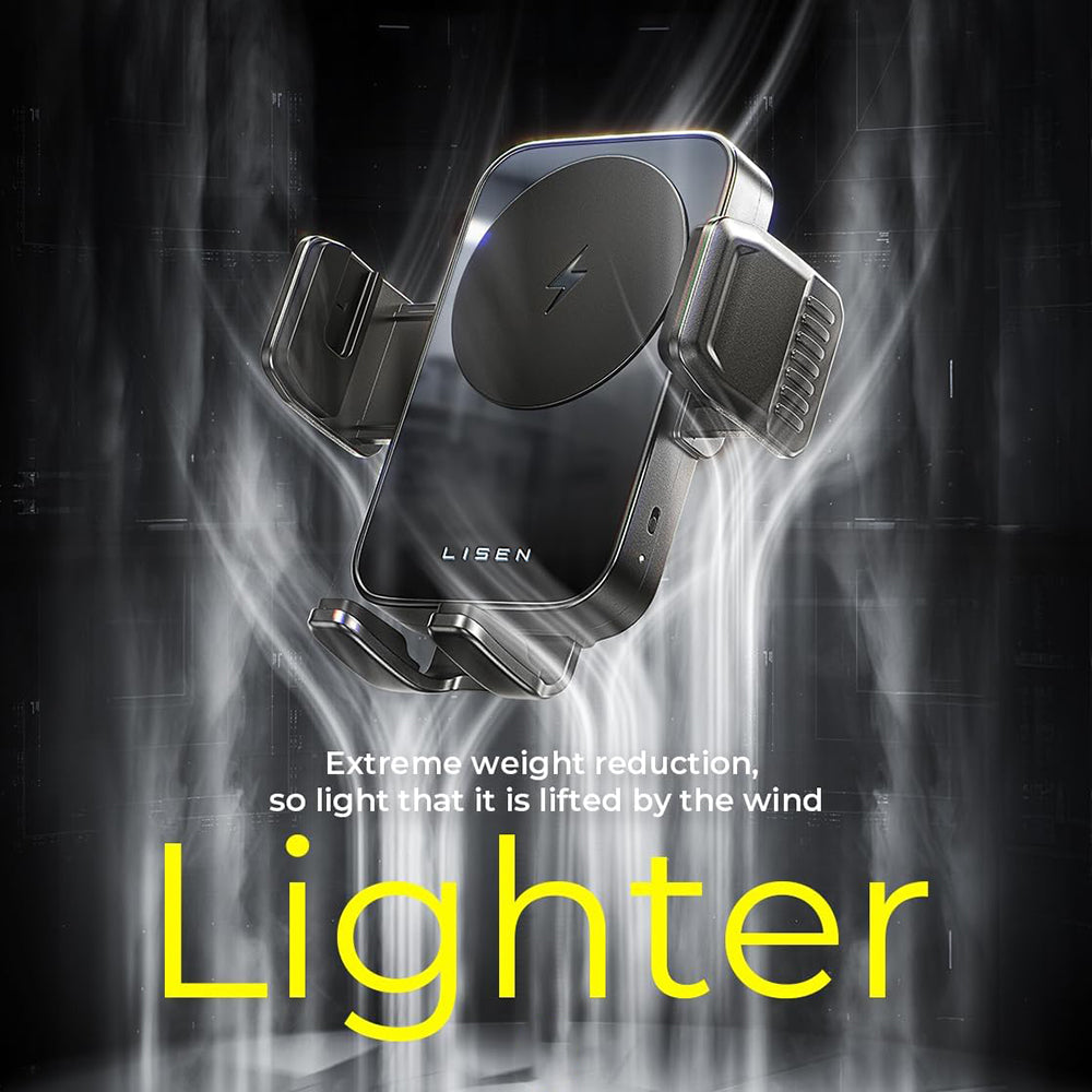 Incarcator Auto Wireless Lisen W605, 15W, 1.67A, Negru YL0225030014