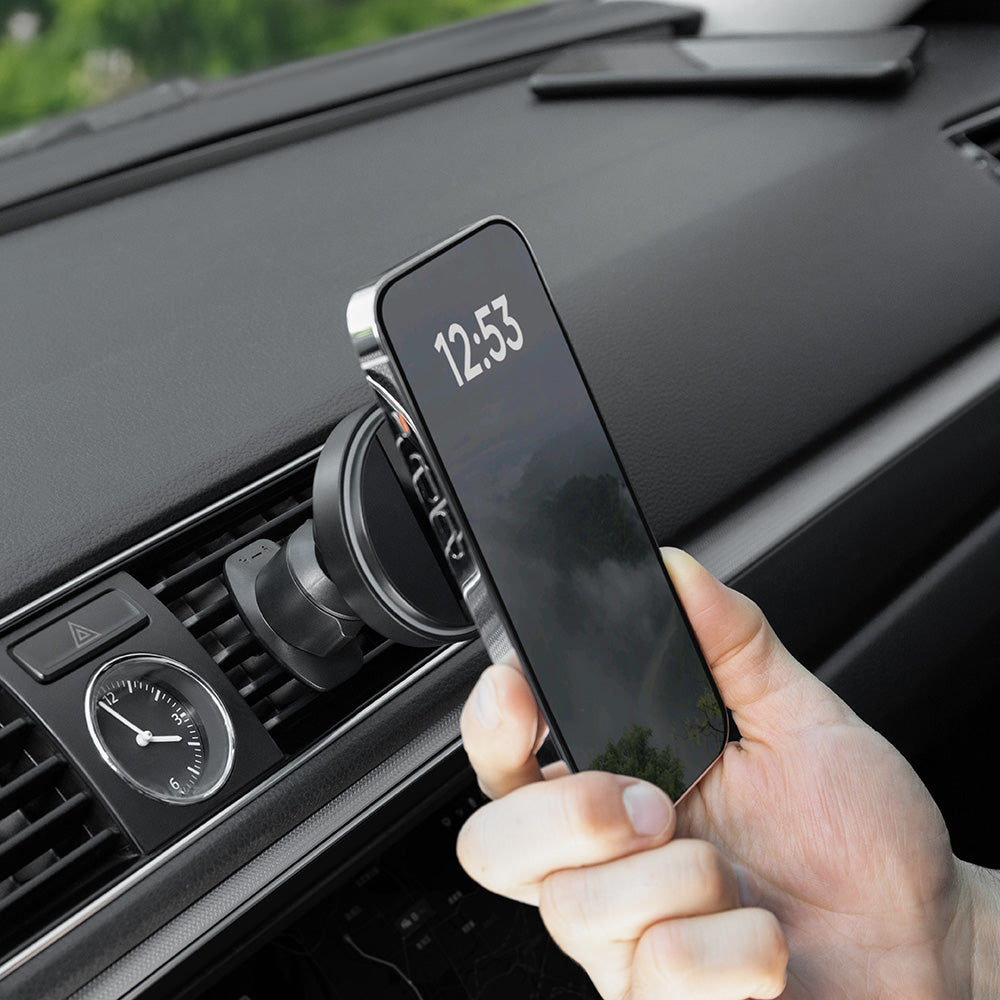 Incarcator Auto Wireless Proove Light Circle, 15W, 1.67A, Gri WHLC15010002