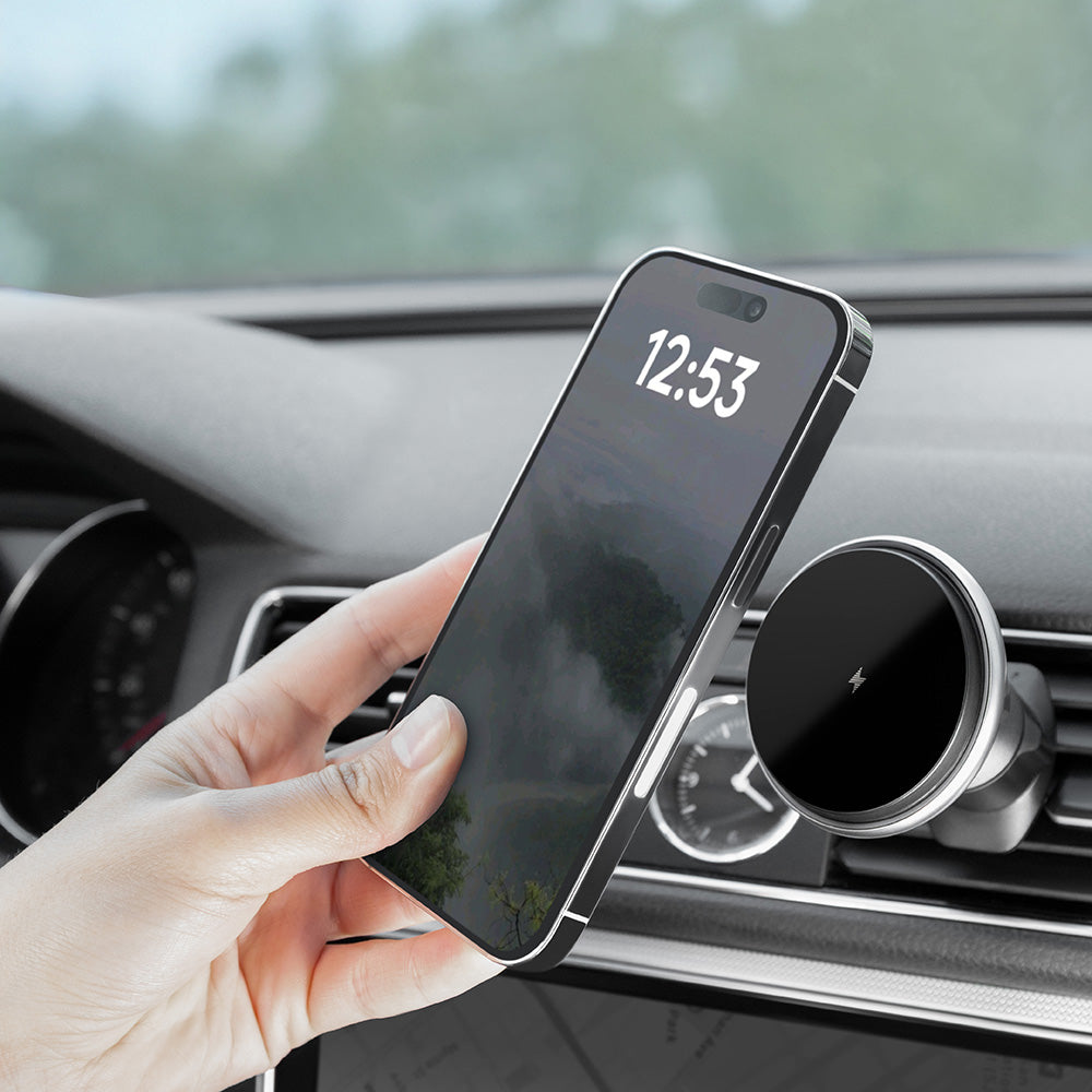 Incarcator Auto Wireless Proove Magic Circle, 15W, 1.67A, Argintiu WHMC15020006