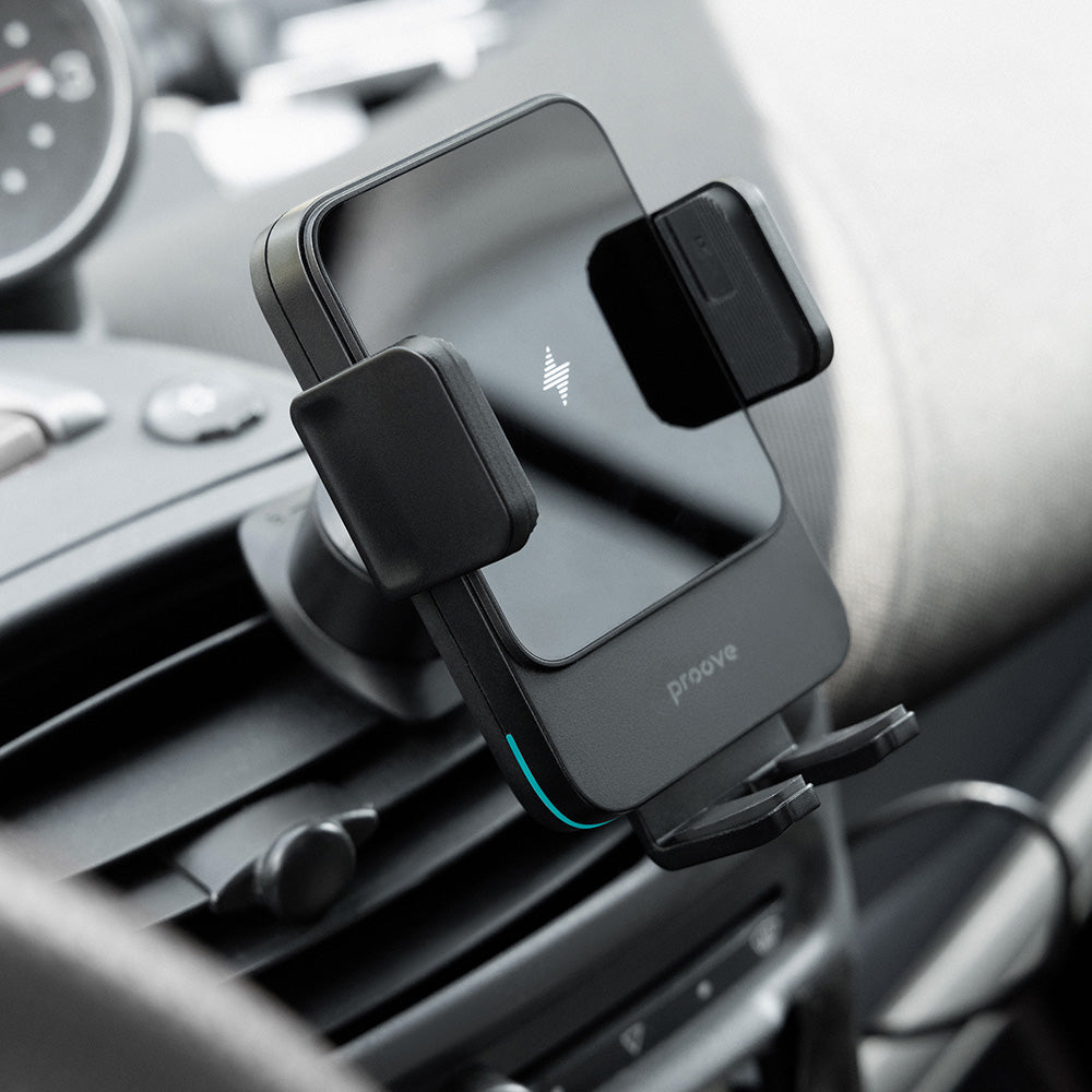 Incarcator Auto Wireless Proove Sonic, 15W, 1.67A, Gri WHSN15002001