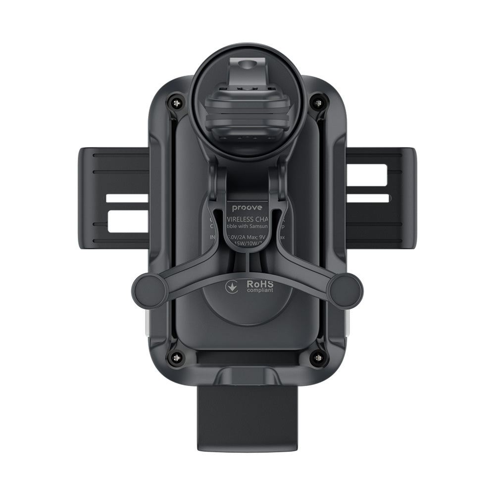 Incarcator Auto Wireless Proove Triple Clamp, 15W, 1.67A, Negru WHTC15010001