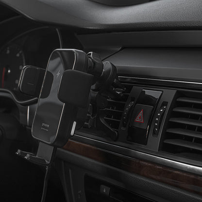 Incarcator Auto Wireless Proove Triple Clamp, 15W, 1.67A, Negru WHTC15010001