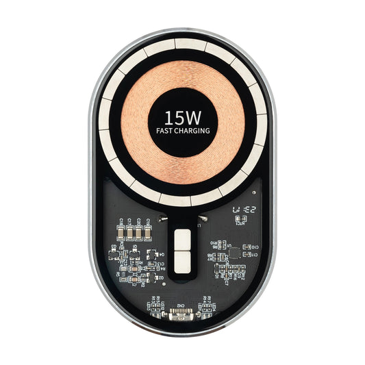 Incarcator Auto Wireless Qualo QTUS-K-15-07, 15W, 1.67A, Gri
