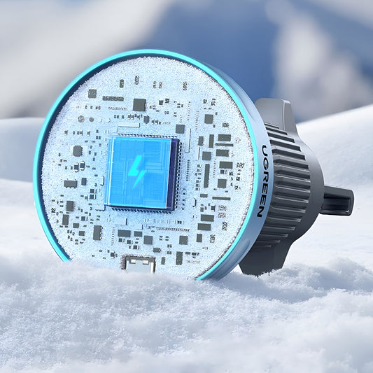 Incarcator Auto Wireless UGREEN W758, 25W, 1.67A, Albastru