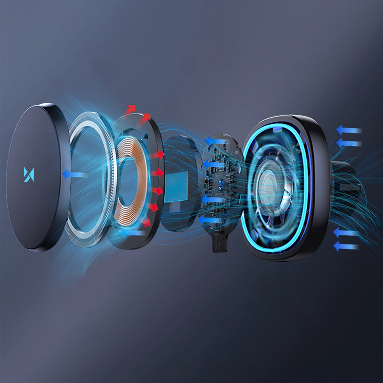 Incarcator Auto Wireless WZK WCT5-Q6S2Y, 15W, 1.67A, Negru