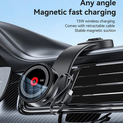 Incarcator Auto Wireless Yesido C314, 15W, 1.67A, Negru